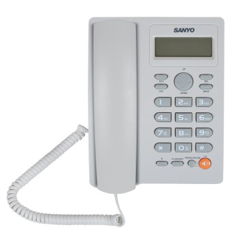 Телефон проводной Sanyo RA-S306W белый от магазина РЭССИ