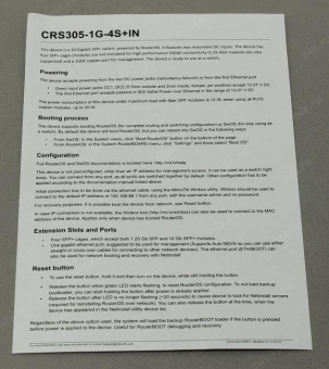 Mikrotik Cloud Router Switch CRS305-1G-4S+IN электронное устройство от магазина РЭССИ