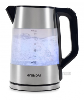 Чайник электрический Hyundai HYK-P4026 1.9л. 2200Вт черный (корпус: пластик) от магазина РЭССИ
