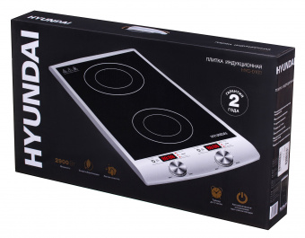 Плита Индукционная Hyundai HYC-0103 серебристый/черный стеклокерамика (настольная) от магазина РЭССИ