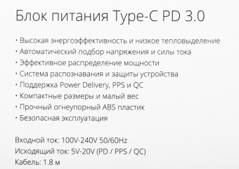 Адаптер TopON TOP-UC100 автоматический 100W 5V-20V 3.0A от бытовой электросети от магазина РЭССИ