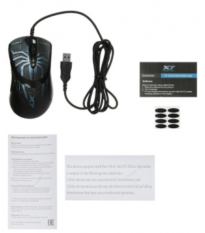 Мышь A4Tech Oscar Editor XL-747H рисунок/голубой лазерная (3600dpi) USB (6but) от магазина РЭССИ