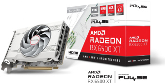 Видеокарта Sapphire PCI-E 4.0 11314-04-20G RX 6500XT ITX PURE GAMING OC AMD Radeon RX 6500XT 4Gb 64bit GDDR6 2685/18000 HDMIx1 DPx1 HDCP Ret от магазина РЭССИ