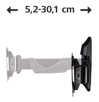 Кронштейн для телевизора Hama FULLMOTION черный 10"-26" макс.25кг настенный от магазина РЭССИ