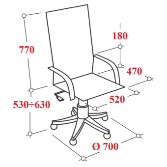 Кресло Tetchair bergamo 22 хром искусственная кожа черное 36-6 19370 от магазина РЭССИ