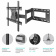 Кронштейн для телевизора Onkron M7L черный 40"-75" макс.68.2кг настенный поворот и наклон от магазина РЭССИ