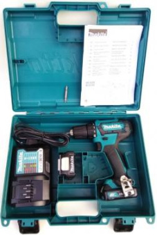 Дрель-шуруповерт Makita DF333DWAE аккум. патрон:быстрозажимной (кейс в комплекте) от магазина РЭССИ