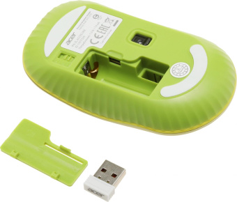 Клавиатура + мышь Acer OCC205 клав:зеленый/желтый мышь:зеленый/желтый USB беспроводная slim (ZL.ACCEE.00E) от магазина РЭССИ