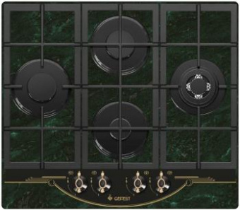 Газовая варочная поверхность Gefest ПВГ 2231 К69 зеленый от магазина РЭССИ