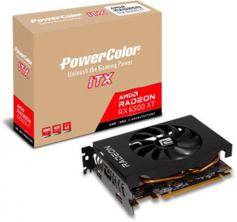 Видеокарта PowerColor PCI-E 4.0 AXRX 6500XT 4GBD6-DH AMD Radeon RX 6500XT 4096Mb 64 GDDR6 2610/18000 HDMIx1 DPx1 HDCP Ret от магазина РЭССИ
