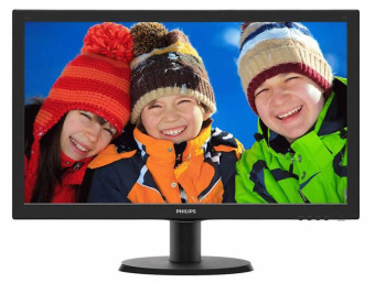 Монитор Philips 23.6" 243V5QHABA (00/01) черный MVA LED 8ms 16:9 DVI HDMI M/M матовая 250cd 178гр/178гр 1920x1080 60Hz VGA FHD 3.66кг от магазина РЭССИ