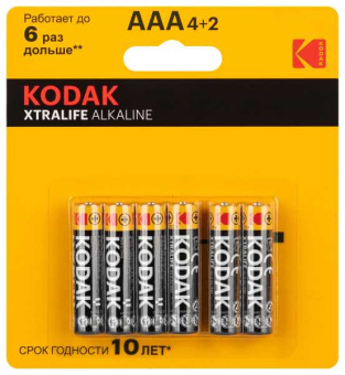 Батарейка LR03-4+2BL XTRALIFE Alkaline от магазина РЭССИ
