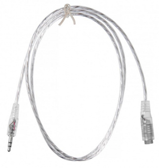 Кабель-удлинитель аудио Buro Jack 3.5 (m)/Jack 3.5 (f) 1м. прозрачный (CAB025-1M) от магазина РЭССИ