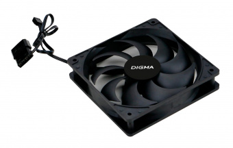 Вентилятор Digma DFAN-120-9 120x120x25mm 3-pin 4-pin (Molex)23dB 120gr Ret от магазина РЭССИ