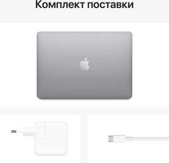 Ноутбук Apple MacBook Air M1 8 core 8Gb SSD512Gb/7 core GPU 13.3" IPS (2560x1600) Mac OS grey space WiFi BT Cam (Z1240004J) от магазина РЭССИ