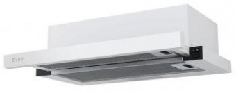 Вытяжка встраиваемая Lex Hubble G 2M 600 белый управление: кнопочное (2 мотора) от магазина РЭССИ