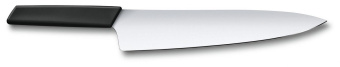 Нож кухонный Victorinox Swiss Modern (6.9013.25B) стальной разделочный лезв.250мм прямая заточка черный блистер от магазина РЭССИ