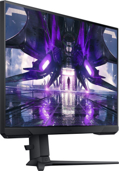Монитор Samsung 27" Odyssey G3 S27AG320NI черный VA LED 1ms 16:9 HDMI полуматовая HAS Piv 250cd 178гр/178гр 1920x1080 165Hz FreeSync Premium DP WQ 4.8кг от магазина РЭССИ