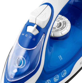 Утюг Maxwell MW-3007 2400Вт белый/синий от магазина РЭССИ
