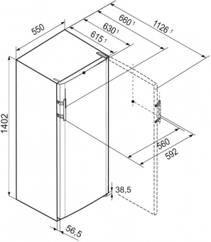 Холодильник Liebherr K 2834 белый (однокамерный) от магазина РЭССИ