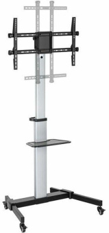 Подставка для телевизора Ultramounts UM307B черный/белый 37"-86" макс.50кг напольный мобильный от магазина РЭССИ