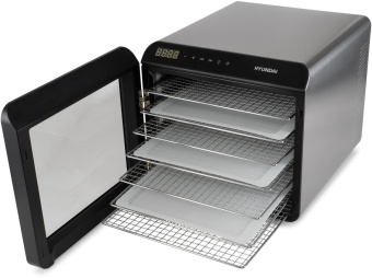 Сушка для фруктов и овощей Hyundai HYFD-8801 14под. 600Вт серебристый от магазина РЭССИ