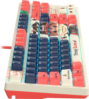 Клавиатура A4Tech Bloody AT87 Proxy Boom механическая бежевый/красный USB for gamer LED (AT87) от магазина РЭССИ