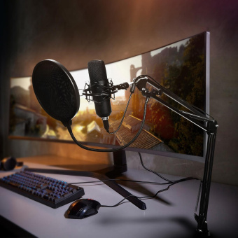 Микрофон проводной SunWind SW-SM400G 1.5м черный от магазина РЭССИ