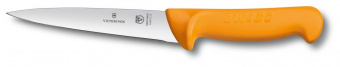 Нож кухонный Victorinox Swibo (5.8412.13) стальной универсальный лезв.130мм прямая заточка оранжевый от магазина РЭССИ