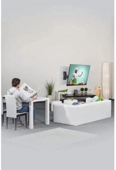 Кронштейн для телевизора Hama 00220820 черный 10"-26" макс.15кг настенный поворот и наклон от магазина РЭССИ