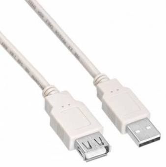 Кабель-удлинитель Buro USB2.0-AM-AF-0,75M USB A(m) USB A(f) 0.75м белый от магазина РЭССИ
