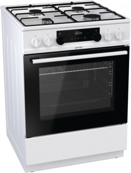 Плита Комбинированная Gorenje KS635W белый/черный (без крышки) реш.сталь от магазина РЭССИ
