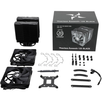 Устройство охлаждения(кулер) Thermalright Peerless Assassin 120 Soc-AM5/AM4/1151/1200/1700 черный 4-pin 25.6dB Al+Cu 750gr Ret (PA120-BLACK) от магазина РЭССИ