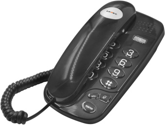 Телефон проводной Texet TX-238 черный от магазина РЭССИ