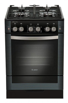 Плита Газовая Gefest ПГ 6500-02 0044 черный (без крышки) реш.чугун от магазина РЭССИ