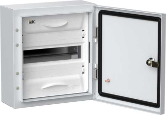 TITAN 5 Корпус металлический ЩРн-12 (1х12) 335х310х140мм IP54 белый (одна дверь) от магазина РЭССИ
