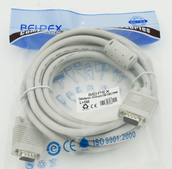 Кабель VGA (m) VGA (m) 5м (SVGA) феррит.кольца от магазина РЭССИ