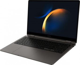 Ноутбук Samsung Galaxy book 3 360 NP754 Core i7 1360P 16Gb SSD512Gb Intel Iris Xe graphics 15.6" AMOLED Touch FHD (1920x1080) Windows 11 Professional dk.grey WiFi BT Cam (NP754QFG-KA1IT) от магазина РЭССИ