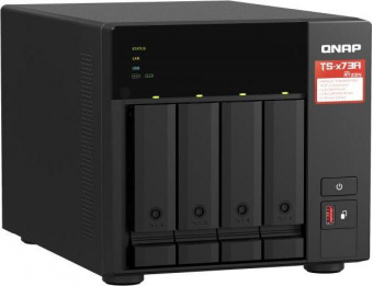 Сетевое хранилище NAS Qnap TS-473A-8G 4-bay настольный Ryzen V1500B от магазина РЭССИ