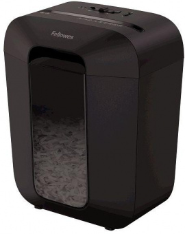 Шредер Fellowes PowerShred LX45 черный (секр.P-4) перекрестный 8лист. 17лтр. скрепки скобы пл.карты от магазина РЭССИ