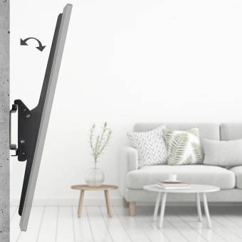 Кронштейн для телевизора Hama 00220844 черный 37"-120" макс.100кг настенный наклон от магазина РЭССИ