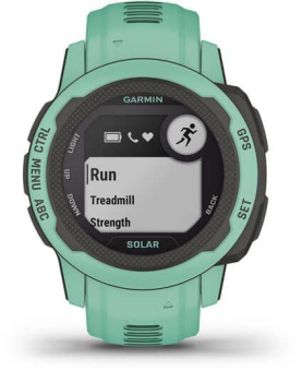 Смарт-часы Garmin Instinct 2S Solar Tactical 20мм 1.3" AMOLED корп.черный/мятный рем.мятный (010-02564-02) от магазина РЭССИ