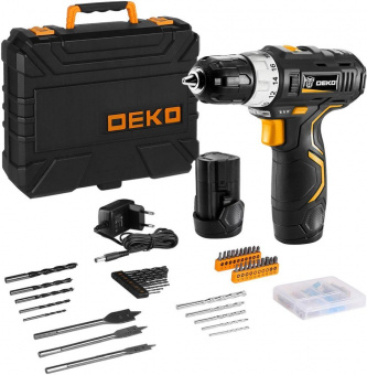 Дрель-шуруповерт Deko GCD12DU3 Set5 аккум. патрон:быстрозажимной (кейс в комплекте) (063-4148) от магазина РЭССИ
