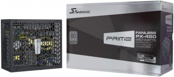 Блок питания Seasonic ATX 450W PRIME Fanless PX-450 80+ platinum 24pin APFC 8xSATA Cab Manag RTL от магазина РЭССИ