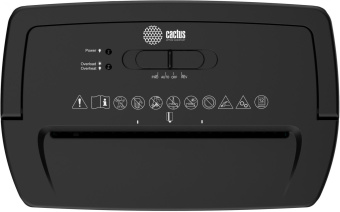 Шредер Cactus CS-SH-12-21-5X20 черный (секр.P-4) фрагменты 12лист. 21лтр. скрепки скобы пл.карты от магазина РЭССИ