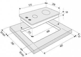 Газовая варочная поверхность Krona CALORE 30 черный от магазина РЭССИ