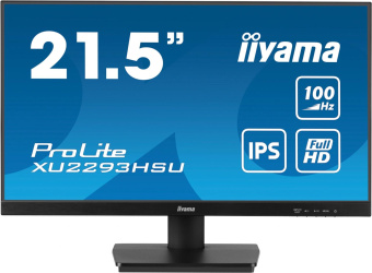 Монитор Iiyama 21.5" ProLite XU2293HSU-B7 черный IPS LED 16:9 HDMI M/M матовая 300cd 178гр/178гр 1920x1080 100Hz DP FHD USB 2.6кг от магазина РЭССИ