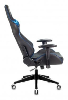 Кресло игровое Zombie VIKING 4 AERO черный/синий текстиль/эко.кожа с подголов. крестов. пластик от магазина РЭССИ