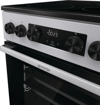 Плита Электрическая Gorenje GEC5C41SG серый стеклокерамика (без крышки) от магазина РЭССИ
