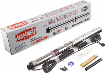 Насос скважинный Hammer NAP600/39S 600Вт 3200л/час (366332) от магазина РЭССИ
